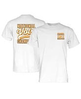 Blue 84 Men's and Women's White Tennessee Volunteers 2024 Ncaa Baseball College World Series Champions Check T-Shirt