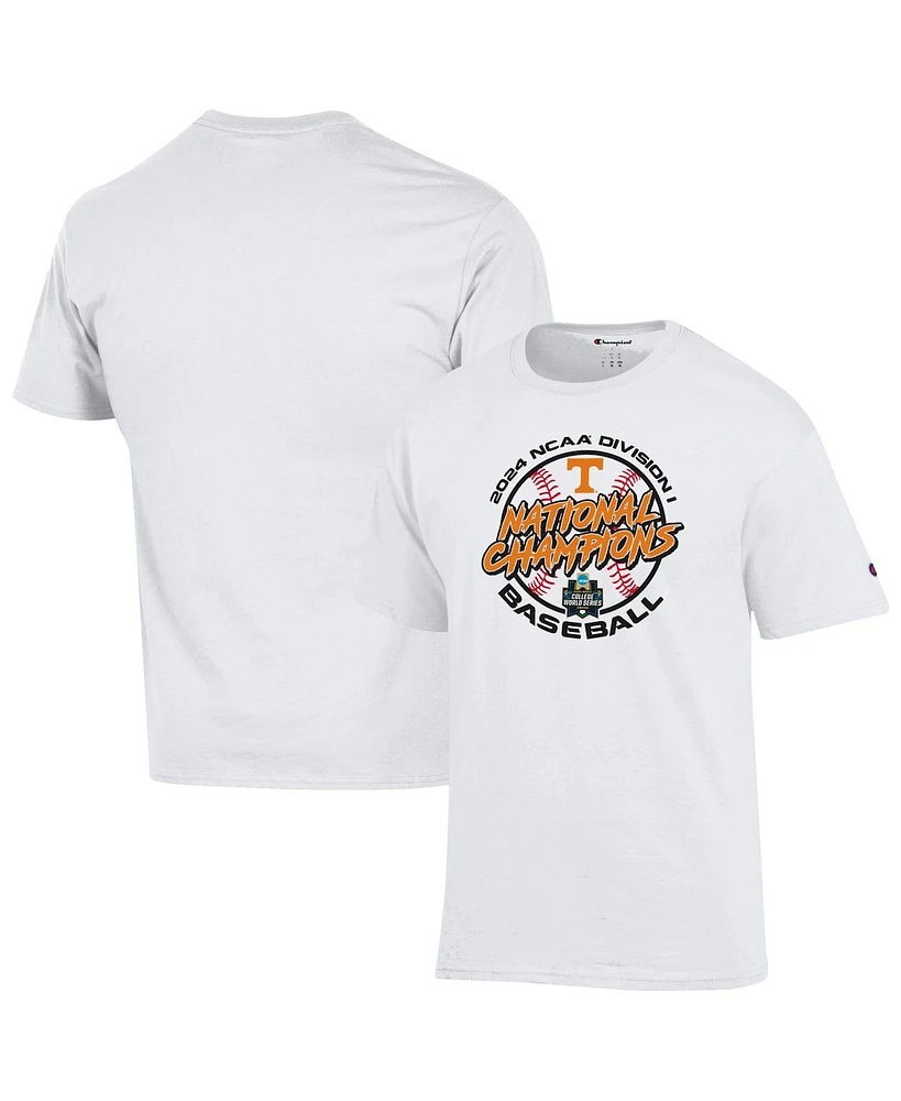 Champion Men's White Tennessee Volunteers 2024 Ncaa Men's Baseball College World Series Champions Locker Room T-Shirt