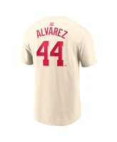 Nike Men's Yordan Alvarez Cream American League 2024 Mlb All-Star Game Name Number T-Shirt