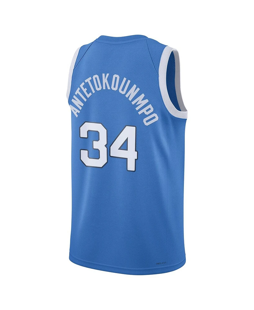 Nike Men's Giannis Antetokounmpo Blue Greece Basketball 2024 Summer Olympics Player Limited Jersey