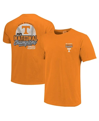 Image One Men's Tennessee Orange Volunteers 2024 Ncaa Baseball College World Series Champions Comfort Colors T-Shirt