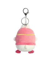 Aurora Mini Scuba Molang Keychain Playful Plush Toy Pink 4"