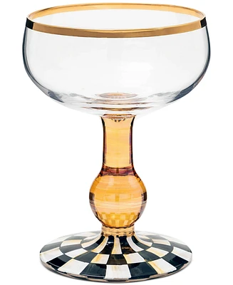 Mackenzie-Childs Courtly Check Coupe Glass