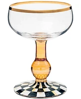 Mackenzie-Childs Courtly Check Coupe Glass