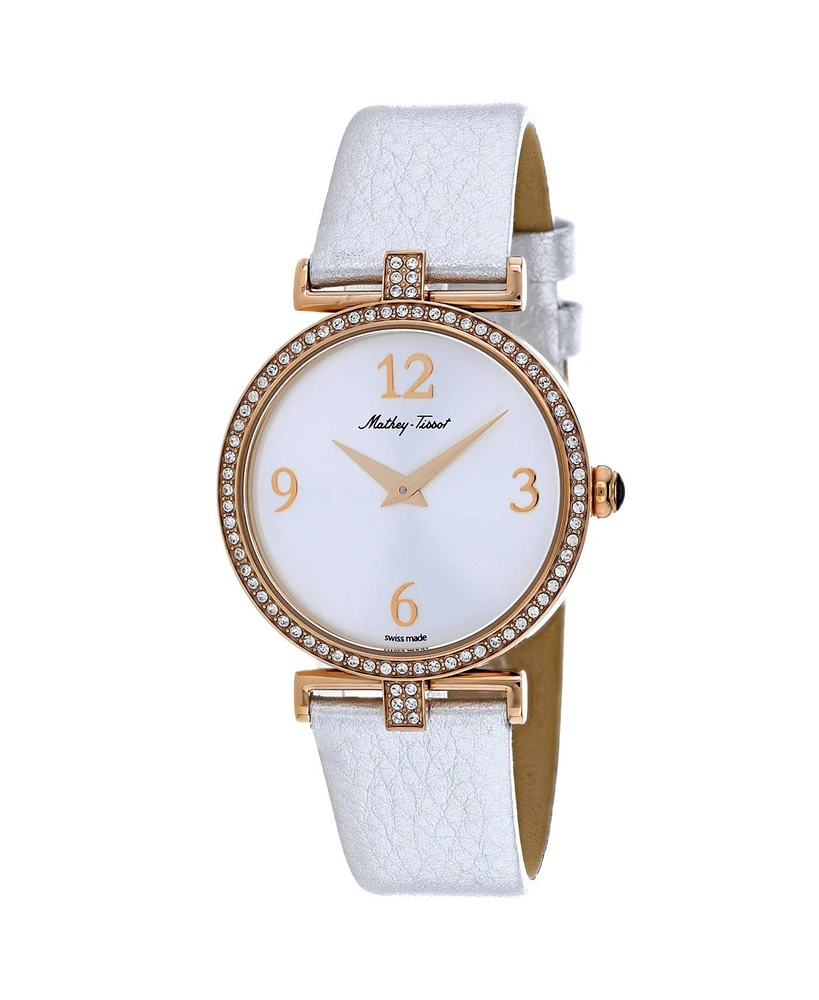 Mathey Tissot Women's Gaia Silver Dial Watch - D587QPI