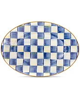 Mackenzie- Childs Royal Check Small Oval Platter