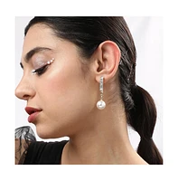 Sohi Women's Snowball Drop Earrings