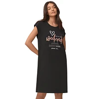 Ellos Plus Cap Sleeve Sleep Shirt
