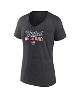 Fanatics Women's Heather Charcoal Team Usa Victory V-Neck T-Shirt