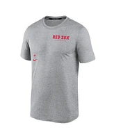 Nike Men's Heather Charcoal Boston Red Sox Authentic Collection Early Work Tri-Blend Performance T-Shirt