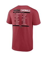 Fanatics Men's Cardinal/White Arizona Cardinals Two-Pack 2023 Schedule T-Shirt Combo Set