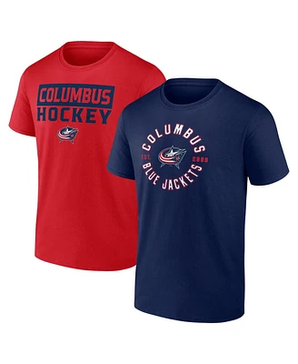 Fanatics Men's Columbus Blue Jackets Serve T-Shirt Combo Pack