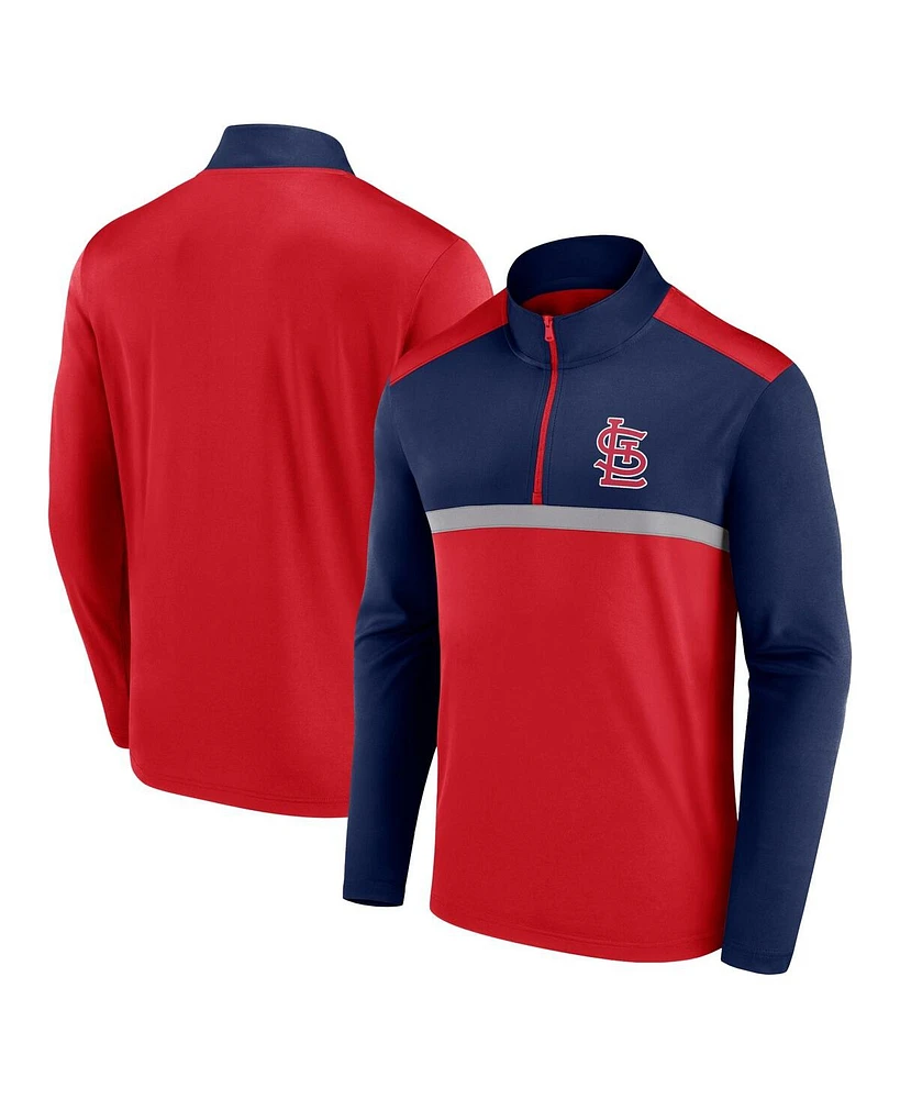 Fanatics Men's Red St. Louis Cardinals Unstoppable Quarter-Zip Top