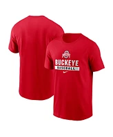 Nike Men's Scarlet Ohio State Buckeyes Baseball T-Shirt