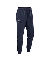 Nike Men's Navy Dallas Cowboys 2024 Sideline Club Fleece Pants