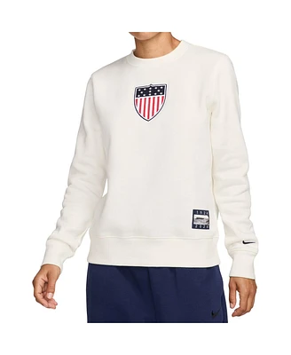 Nike Women's White Team Usa Phoenix Fleece 1924 Pack Pullover Sweatshirt