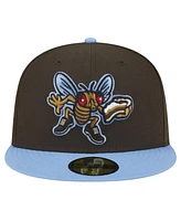 New Era Men's Brown Lehigh Valley IronPigs Theme Night Shoofly 59FIFTY Fitted Hat