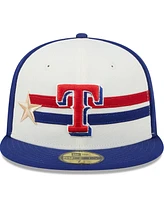 New Era Men's Cream/Royal Texas Rangers 2024 Mlb All-Star Game Workout 59FIFTY Fitted Hat