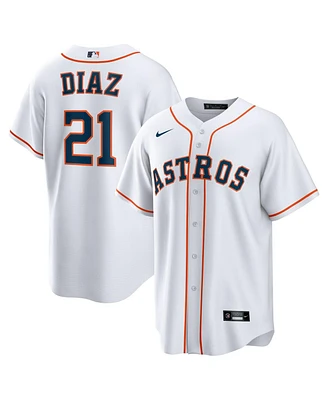 Nike Men's Yainer Diaz White Houston Astros Home Replica Jersey