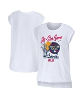 Wear by Erin Andrews Women's White 2024 Mlb All-Star Game Muscle Tank Top