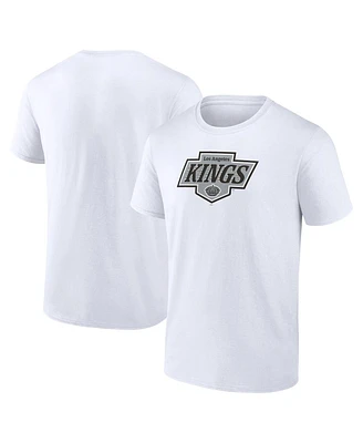 Fanatics Men's White Los Angeles Kings New Primary Logo T-Shirt