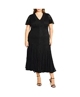 City Chic Women's Lace Christa Dress