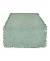 Design Imports Basket Fringe Table Runner, 14"x72 "