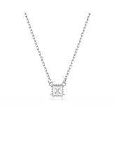 Swarovski Stilla Pendant Square Cut, White, Necklace