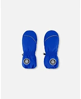 Deux par Boys Solid Mittens Royal Blue