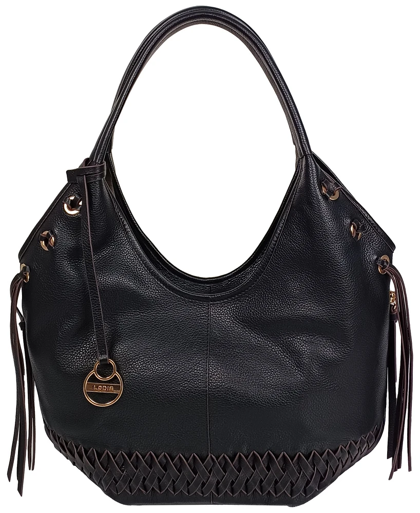 Lodis Julie Leather Hobo Bag