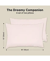 2pk Toddler Pillow, Soft Organic Cotton Pillows for Sleeping, 13X18 Kids Pillow
