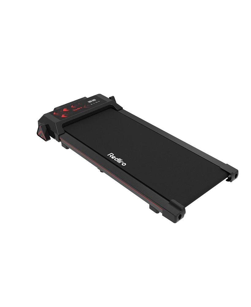 Redliro Walking Pad with Incline Under Desk Treadmill, Portable Compact Installation-Free Treadmills for Home Office 265lbs Capacity