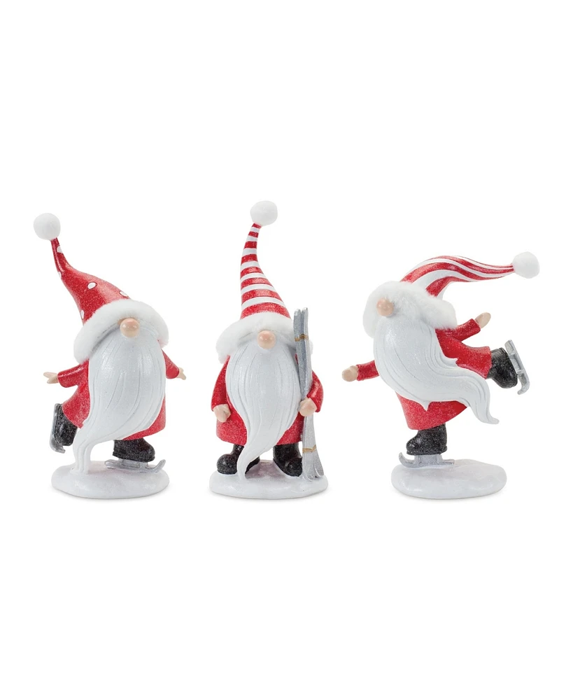 Slickblue Winter Sport Gnome Figurines (Set of 3)