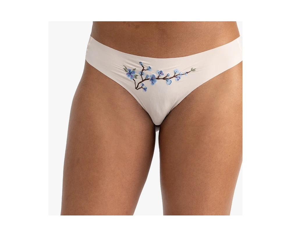 Uwila Warrior Plus Better Briefs Thong with Embroidery