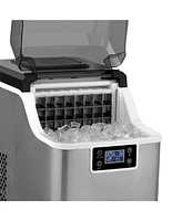 Newair Countertop Portable Clear Ice Cube Maker Machine, 45lbs/24H, in Stainless Steel