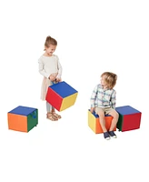 ECR4Kids SoftZone Children's Cozy Cubes, Assorted, 4-Pack