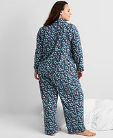 State of Day Women's Packaged Notched-Collar Pajama Set Xs-3X, Created for Macy's