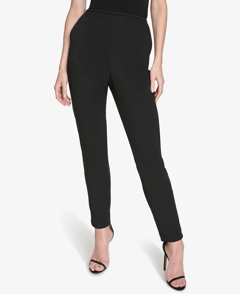 Halston Women's Mid-Rise Skinny-Leg Ankle Pants