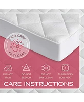 Maxi 100% Cotton Breathable Down Alternative Mattress Pad - White