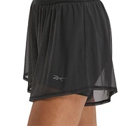 Reebok Women's Team Mesh Layered Knit Shorts