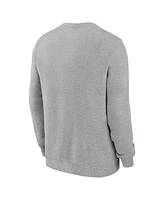 Nike Men's Heather Gray Stanford Cardinal Primetime Evergreen Fleece Pullover Sweatshirt