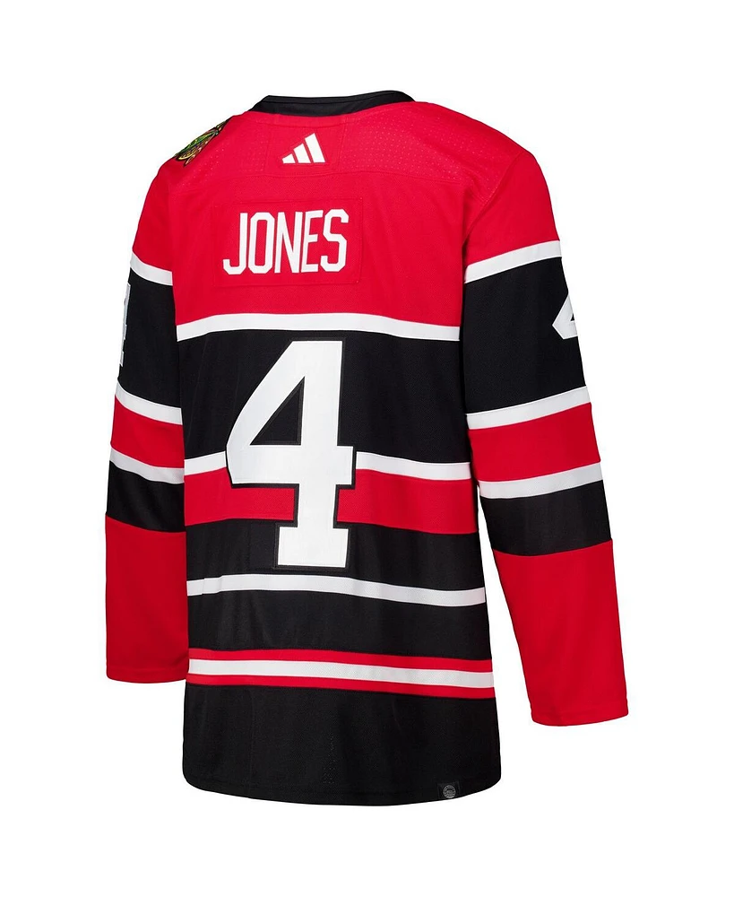 Adidas Men's Seth Jones Red Chicago Blackhawks Reverse Retro 2.0 Authentic Player Jersey