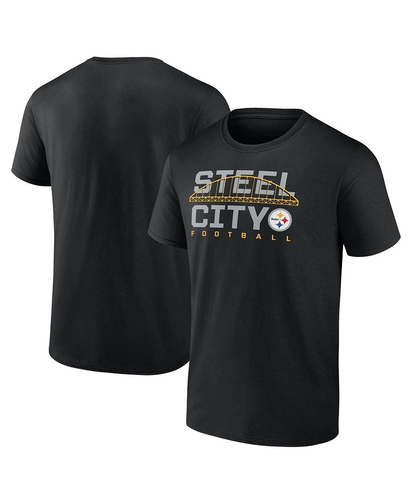 Fanatics Men's Black Pittsburgh Steelers Hometown Offensive Drive T-Shirt