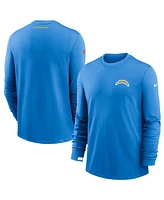 Nike Men's Powder Blue Los Angeles Chargers Sideline Logo Performance Pullover Sweatshirt