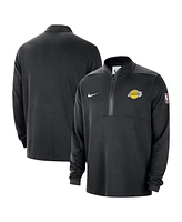 Nike Men's Black Los Angeles Lakers 2024/25 Courtside Performance Half-Zip Top