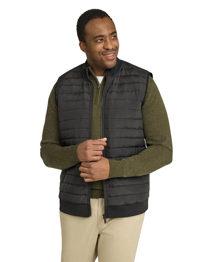 Johnny Bigg Big & Tall Colton Knit Back Puffer Vest