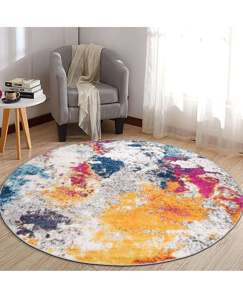 Main Street Rugs Yonder 232 8'x8' Round Area Rug