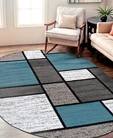 Main Street Rugs Montane 5'x7' Oval Area Rug