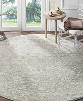 Safavieh Evoke EVK270Z Silver/Ivory 5'1" Round Area Rug