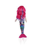 Aurora Large Rainbow Fuchsia Sea Sparkles Enchanting Plush Toy 18"